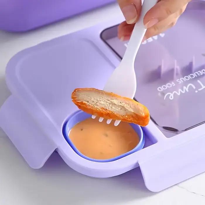 Boîte à bento à compartiments pour étudiants pour apporter du riz