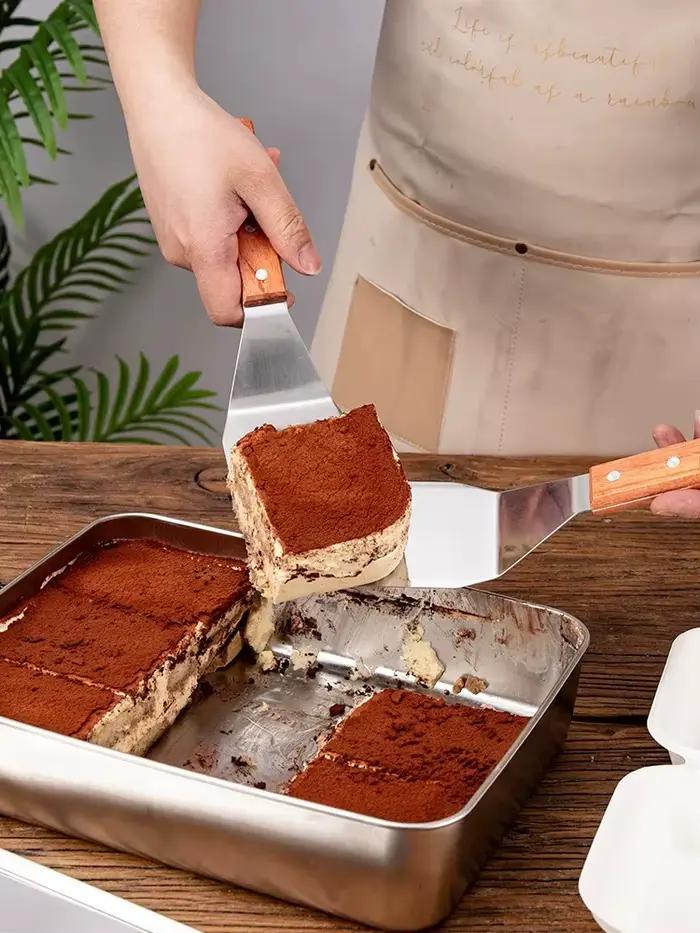 Spatule à Tiramisu Moule à Dessert aux Baies Grattoir à Gâteau Spatule de Transfert pour Pain 1 Pièce Outil de Pâtisserie Acier Inoxydable Durabilité Créations Culinaires Occasions Spéciales