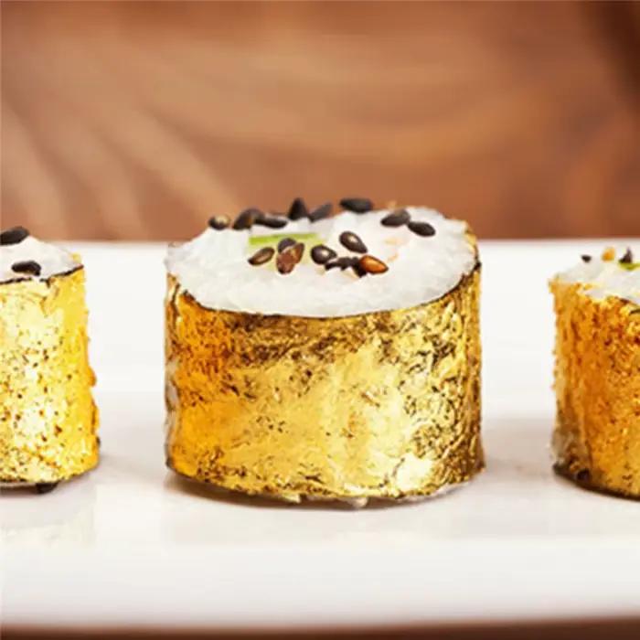 Feuilles de feuille d'or Pure 24K