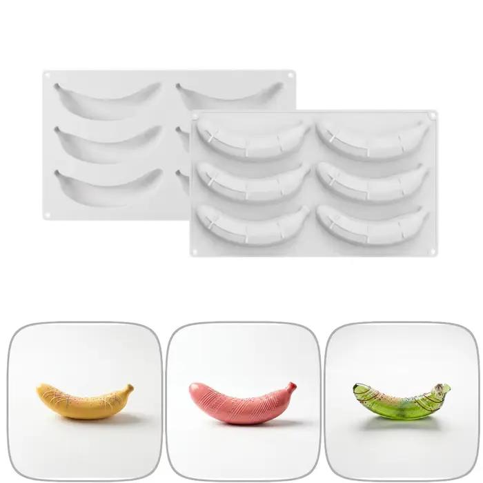 Moule en silicone 6/12 cavités pour gâteau mousse banane