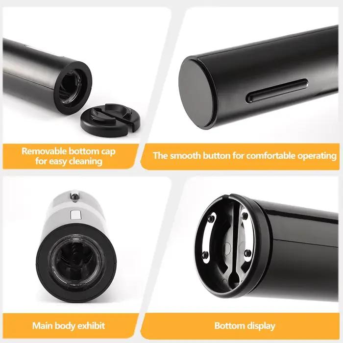 Ouverture facile et élégante pour vin rouge et autres boissons - Tire-bouchon respectueux de l'environnement pour cuisine et bar - Accessoire de cuisine ABS noir polyvalent