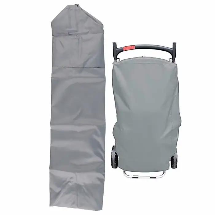 Couverture de gril grise 101x49x25cm, pour Weber voyageur, gril à gaz Portable 210D, couverture de barbecue robuste et étanche, couverture de cuisine de jardin