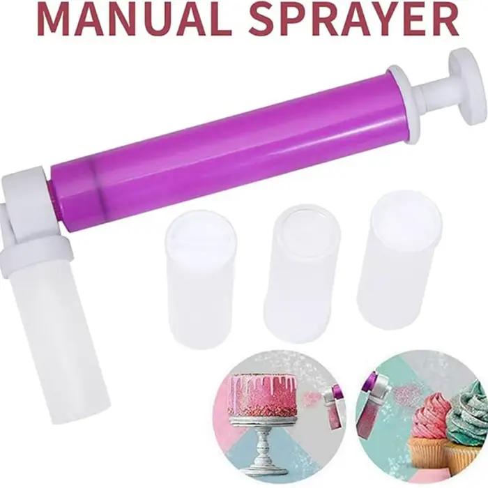Pistolets de pulvérisation manuels à paillettes pour décoration de gâteau