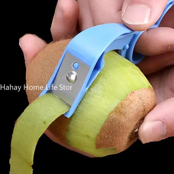 Couteau à éplucher les fruits et légumes, éplucheur de pommes de terre, kiwi, coupe orange, acier inoxydable, outils d'épluchage manuels de cuisine portables