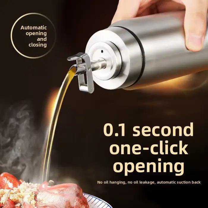Distributeur d'huile en verre en acier inoxydable