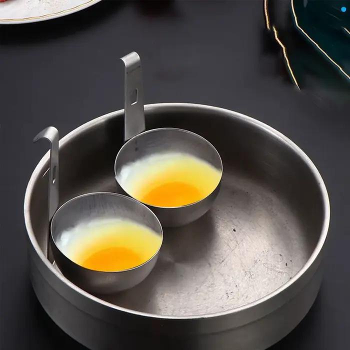 Moule à œufs pochés en acier inoxydable