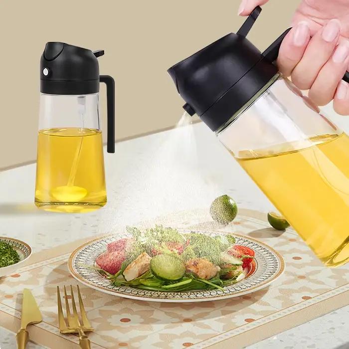 Bouteille de pulvérisation d'huile d'olive 2 en 1