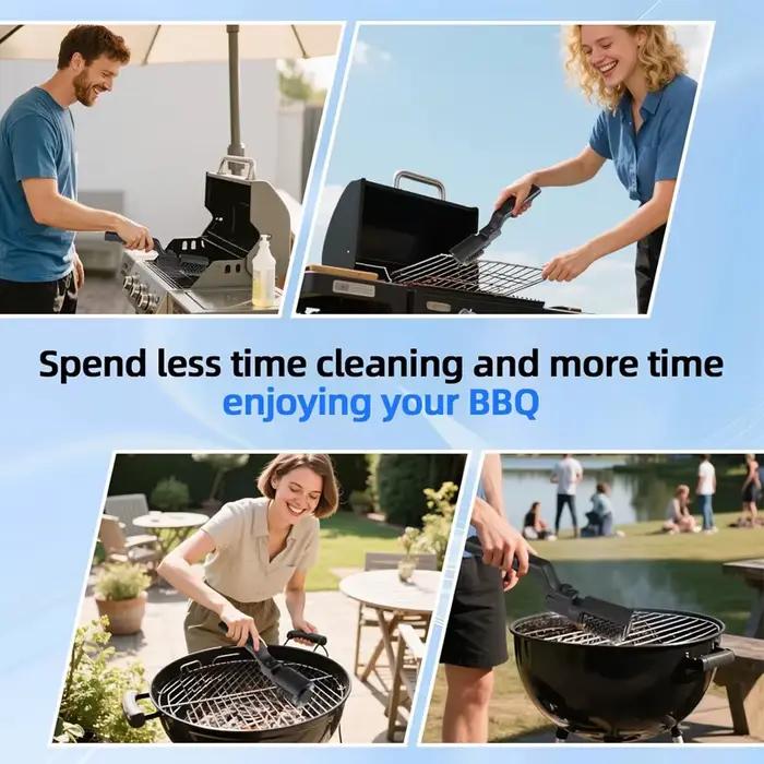 Brosse de cuisine, accessoires de barbecue, brosse de nettoyage pour barbecue, brosse électrique rechargeable pour grill, brosse de nettoyage pour barbecue, brosse de nettoyage pour pavés