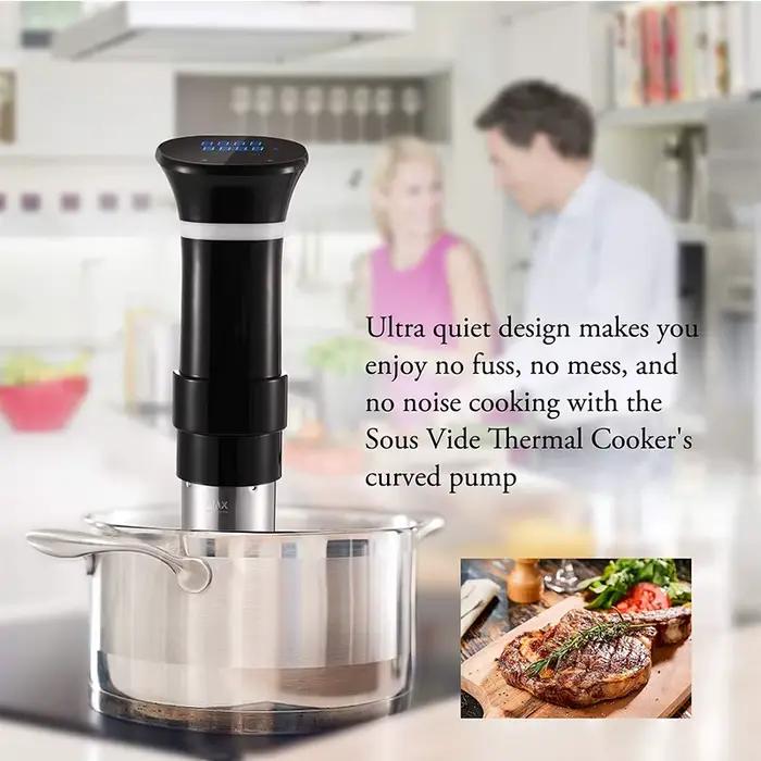 Sous Vide WIFI 1100 W haute puissance avec fonction mijoteuse minuterie 99 heures et cuisson