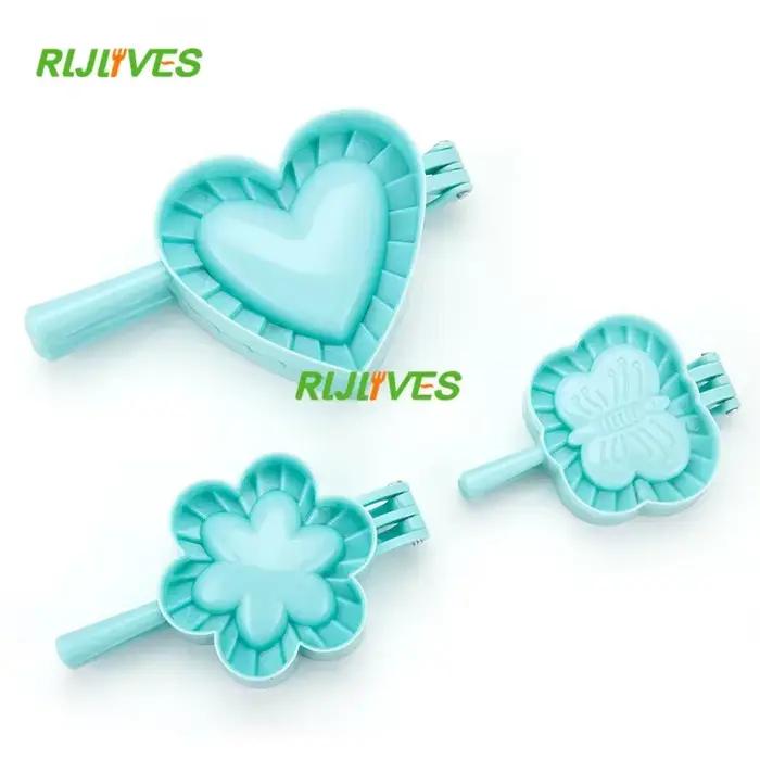 S/M/L 3 modèles cuisine boulette moule coeur papillon fleur forme bricolage boulettes faisant pâte presse tarte