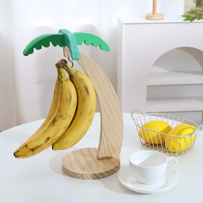 Support de banane en bois suspendu