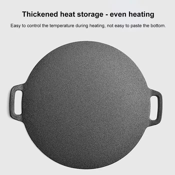 Plaque de cuisson ronde en fonte pour barbecue