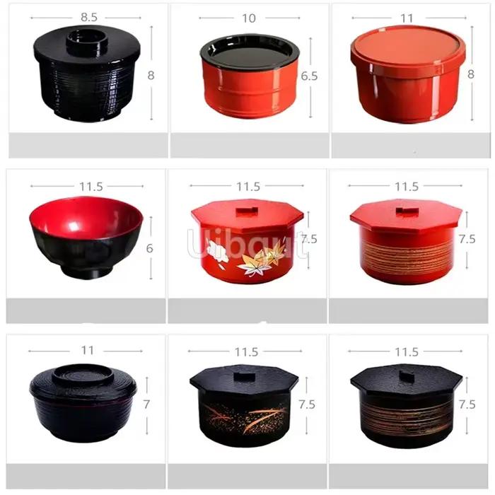 Bol de couverture de soupe miso de style japonais