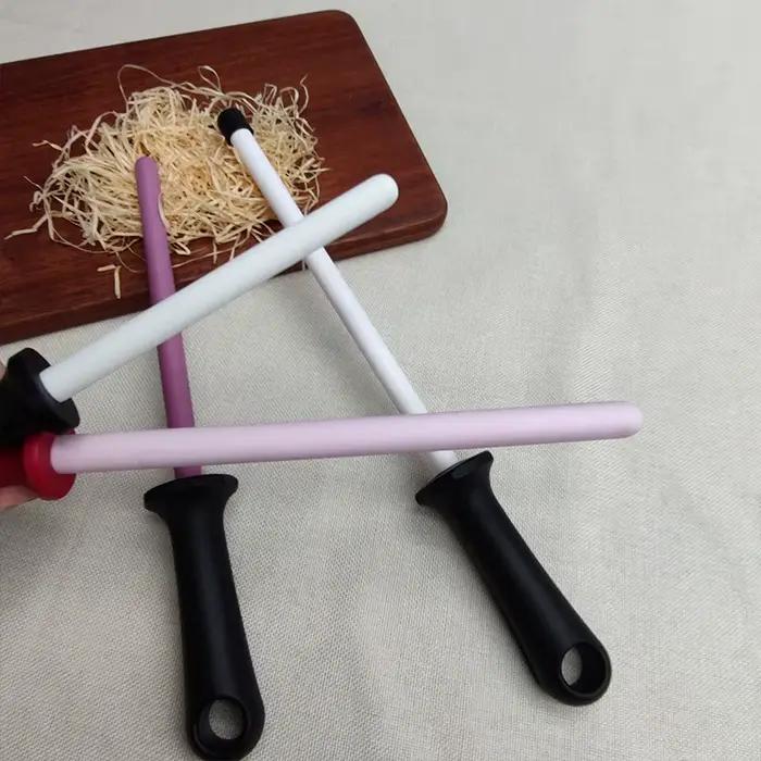 Tige d'affûtage de couteaux en céramique de 10 pouces, 1 pièce, aiguiseurs de couteaux de cuisine en acier, système de meulage professionnel, outil de couteaux à usage domestique