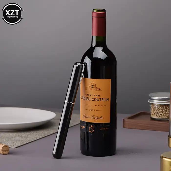 Pompe à air ouvre-bouteille de vin en acier inoxydable multifonctionnelle pour usage domestique et professionnel, ouvre-bouteilles sûrs et élégants pour occasions spéciales et cadeaux d'affaires