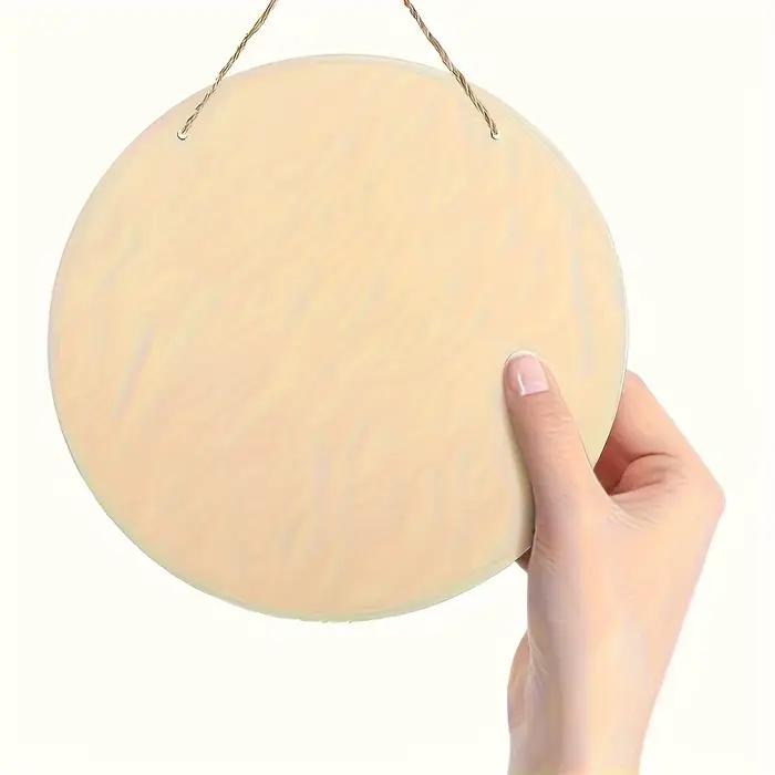 Assiette ronde en bois de 8 pouces design de chef de cuisine dessin animé motifs vin cadeau pour femmes occassions spéciales fantaisie planaire imprimée en couleur