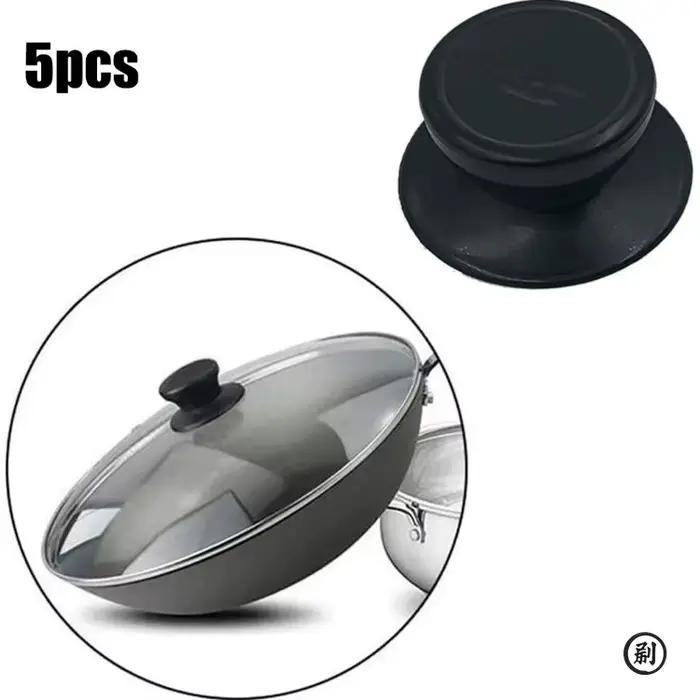 Couvercles de casserole de cuisine, 5 pièces, bouton de remplacement, poignée de levage, couvercle de casserole, couvercle de casserole universel, ustensiles de cuisine