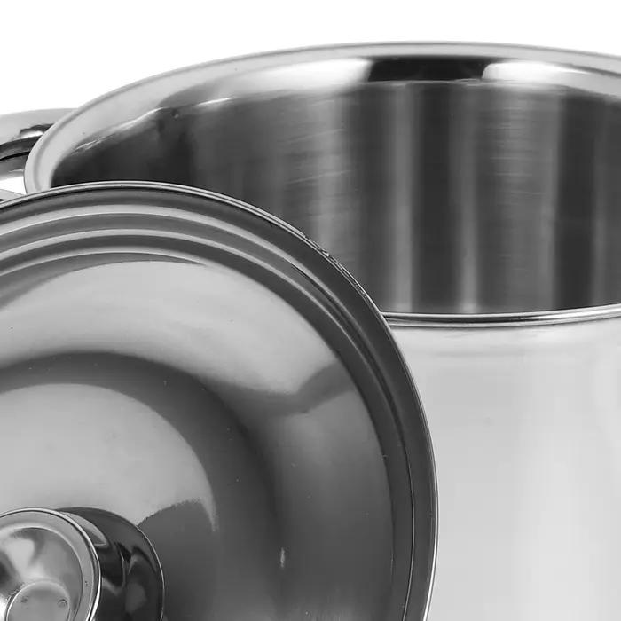 Marmite à soupe à fond épais en acier inoxydable