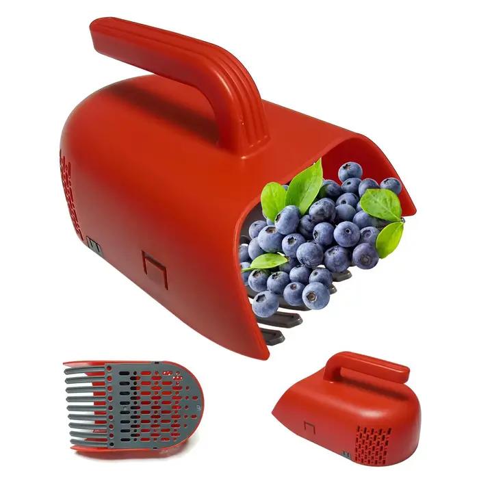 Râteau de cueillette de baies avec poignée ergonomique, cueilleur de bleuets, écologique et peu exigeant en termes de travail, outil de jardinage