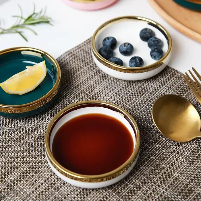 Petits plats en céramique, casseroles, plats à sauce, assiettes à sauce, petites assiettes, plats à sauce soja
