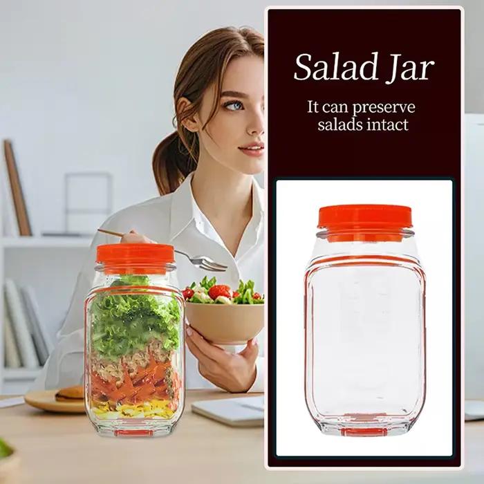 Pot à salade étanche, Portable avec couvercle