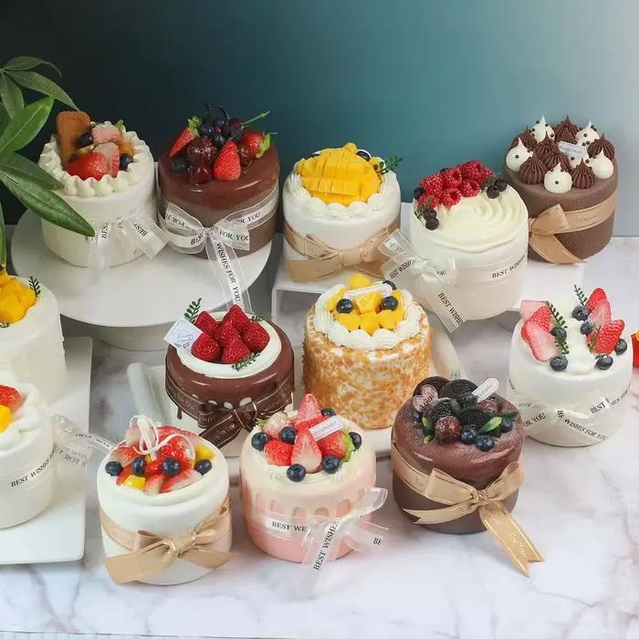 1 pièce Gâteau miniature simulé