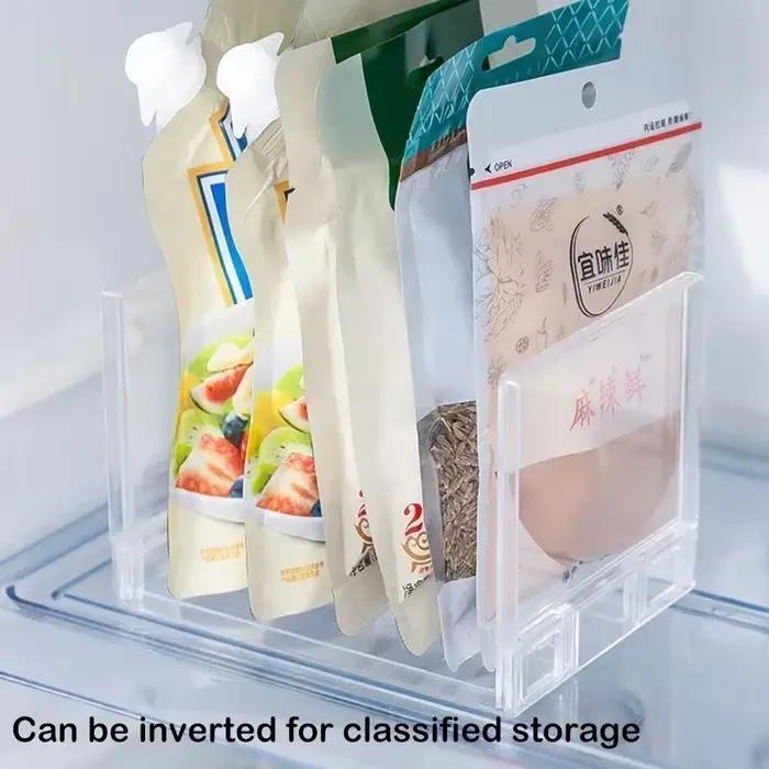 Etagère de rangement pour réfrigérateur en plastique PP multifonctionnelle à installer murale pour la cuisine et autres espaces domestiques