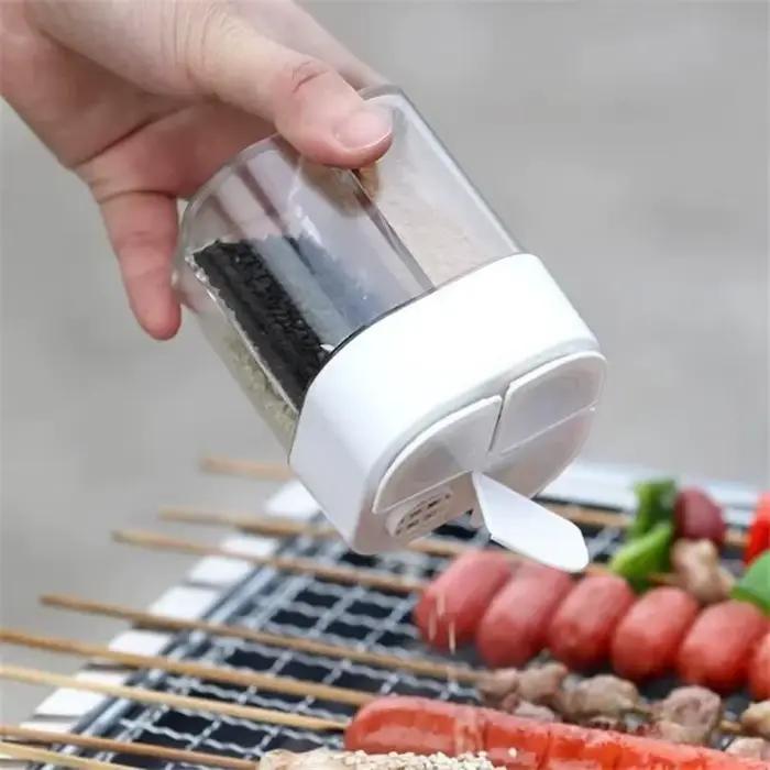 Pot d'assaisonnement 4 en 1 pour Camping et randonnée, gril de cuisine en plein air, distributeur d'épices pour barbecue, fournitures de Camping, ustensiles de cuisine, accessoires d'équipement