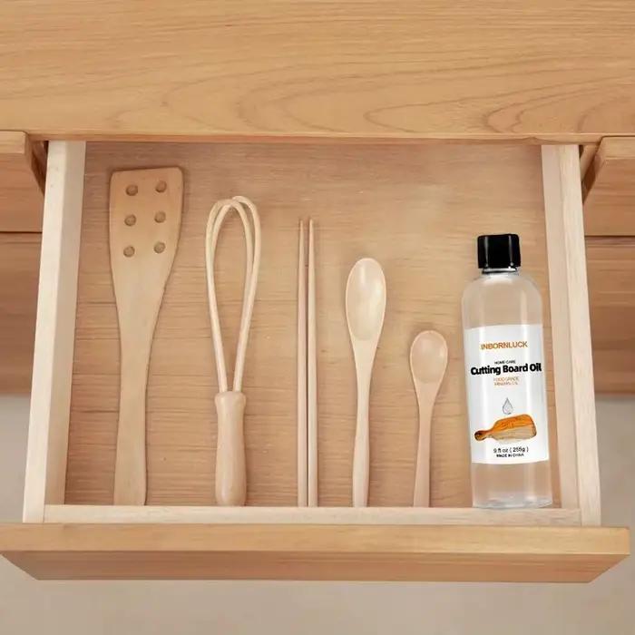 Huile minérale de qualité alimentaire pour planches à découper-après-shampooing en bois naturel et protection meubles