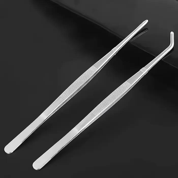 Pincettes de cuisine professionnelles en acier inoxydable