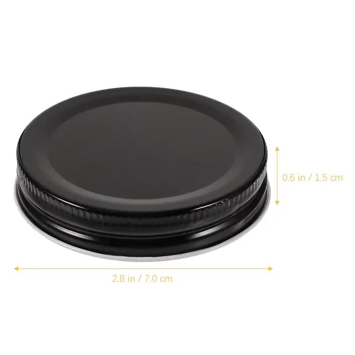 Lot de 10 couvercles métalliques hermétiques de 70 mm pour bocaux à bouche large, pour la mise en conserve de confitures et cornichons, anti-fuite