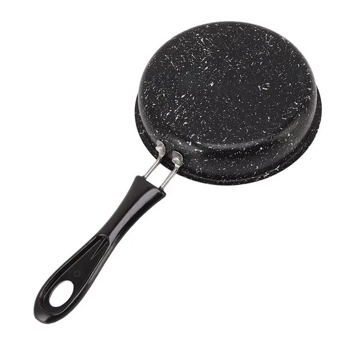 Poêle à Frire en Acier Inoxydable, Poignée Ergonomique, Conduction Rapide et Unie, Antistick, pour Bcopropriété, Steak, Oignon, emouf