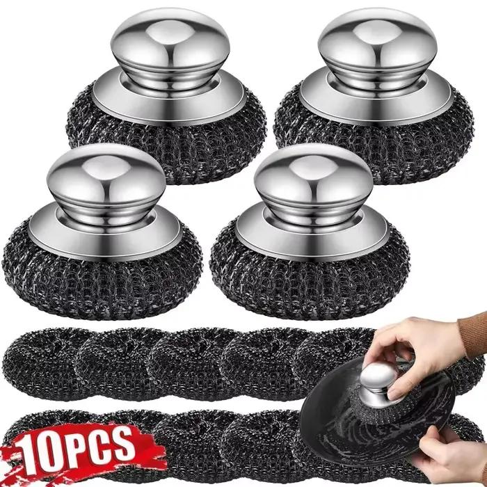 Brosse à Pot en acier inoxydable avec poignée
