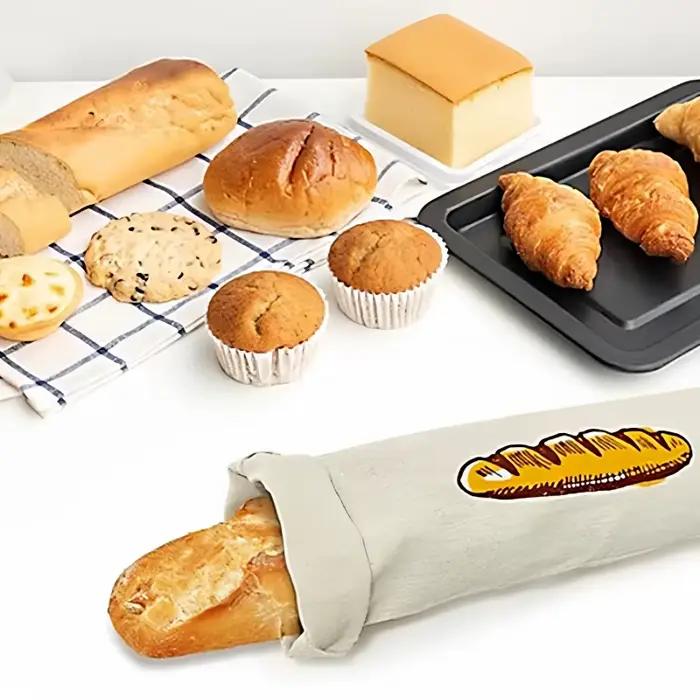 Sac de rangement en lin réutilisable pour collation créative