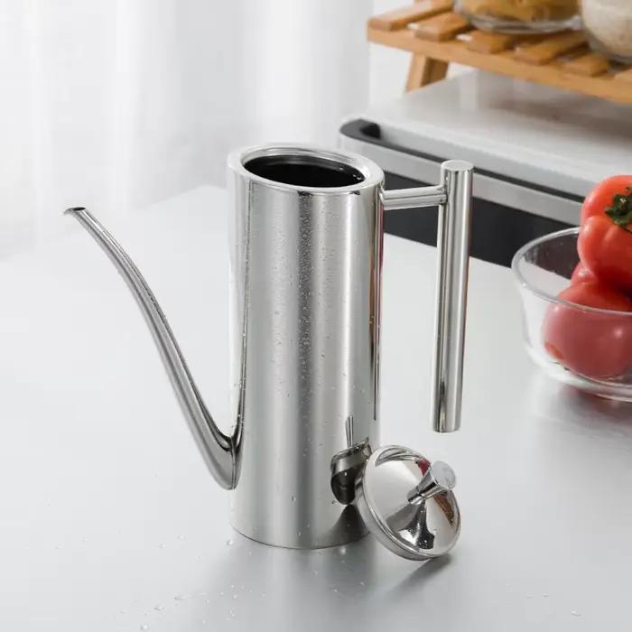 Bouteille d'huile d'olive en acier inoxydable