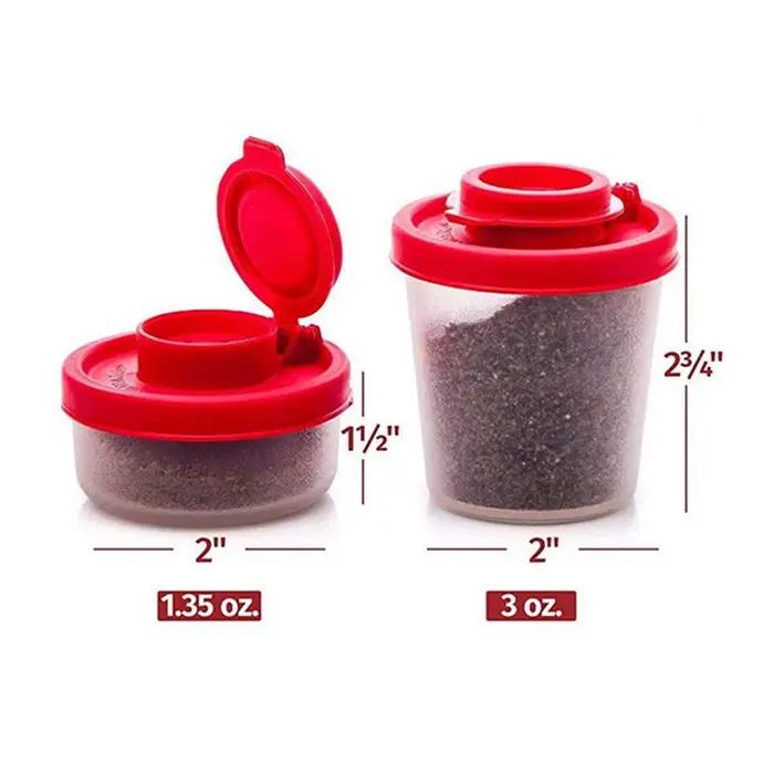 1/2/3 pièces Mini salières et poivrières anti-humidité pour le camping, les pique-niques, les activités de plein air, la cuisine, les boîtes à lunch et les voyages