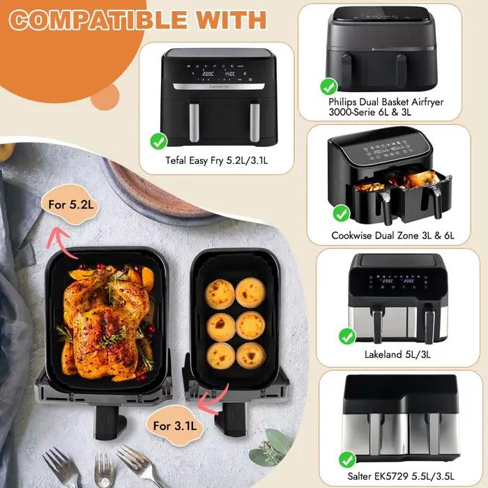 Ensemble de moules de friteuse à Air en Silicone