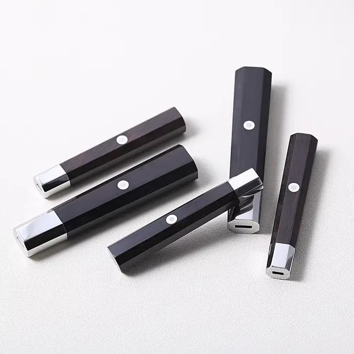 Manche de couteau en acier inoxydable 304 et ébène de qualité supérieure, ergonomique et durable pour cuisine professionnelle et cadeau occasionnel