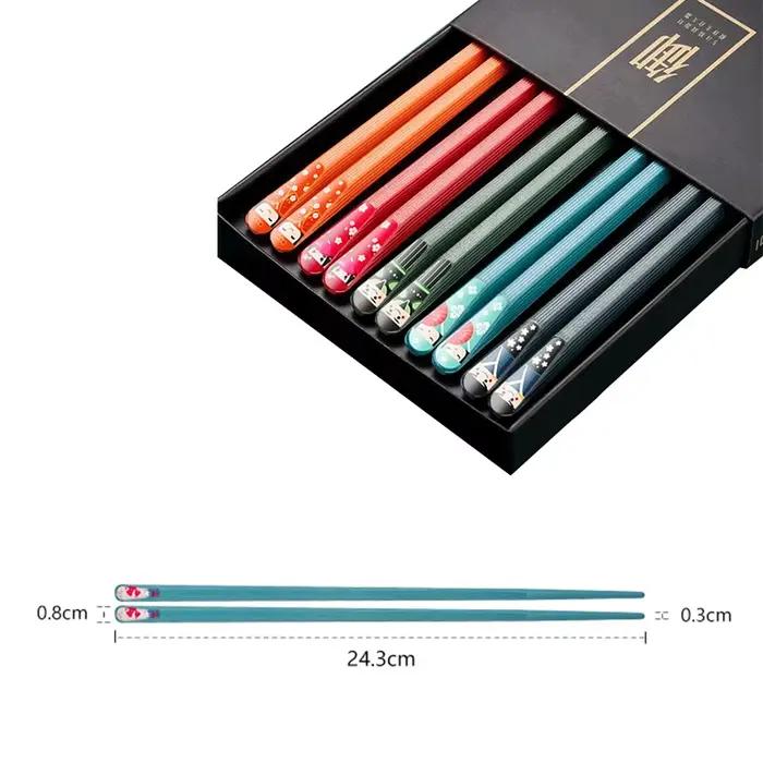 Baguettes de Style japonais, bâtonnets à Sushi, ustensiles de restauration, vaisselle pratique, baguettes de ménage, Gadget de cuisine