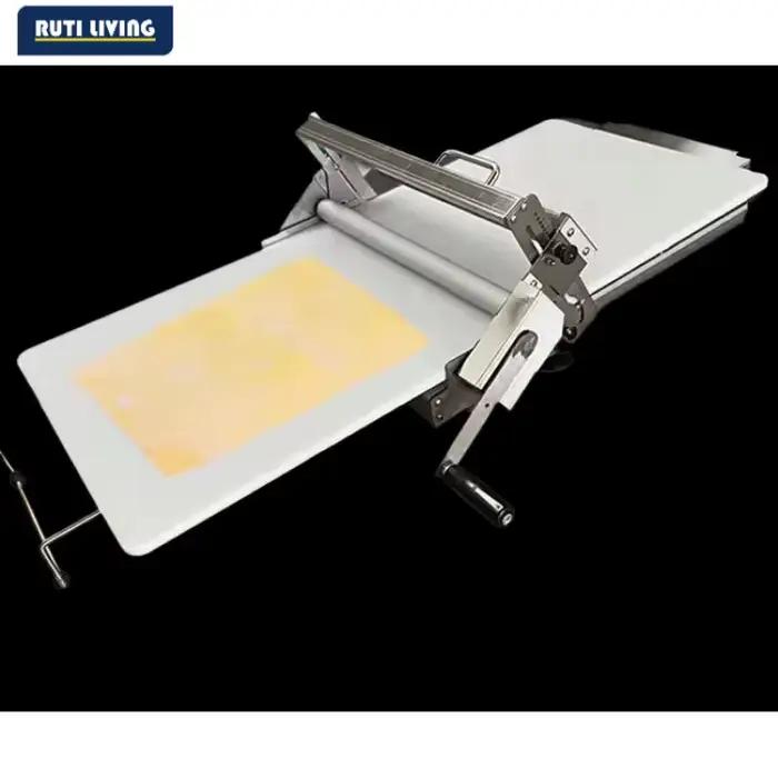 Machine à pâte feuilletée manuelle à manivelle