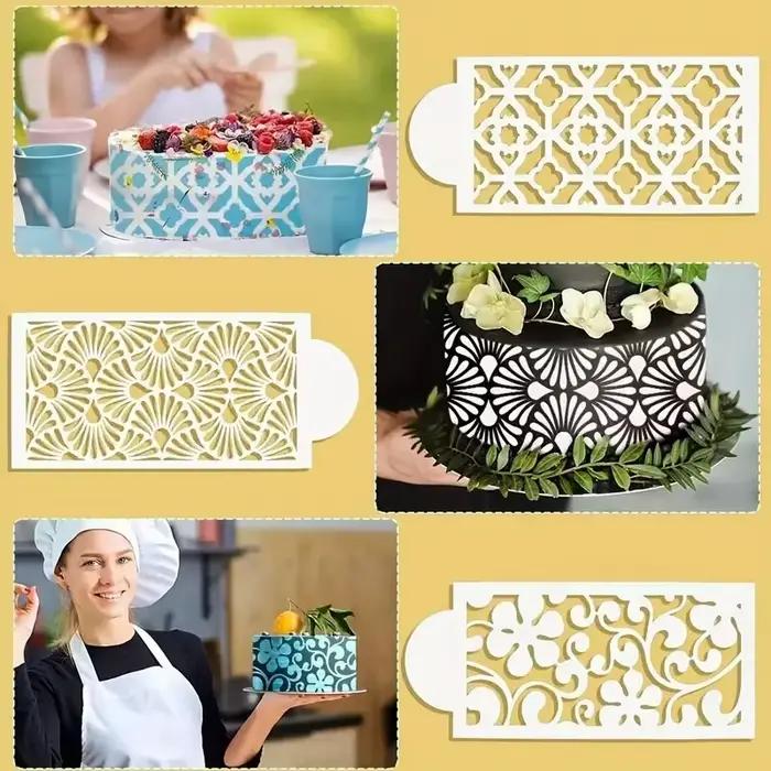 Ensemble de galets à gâteau réutilisables pour la décoration