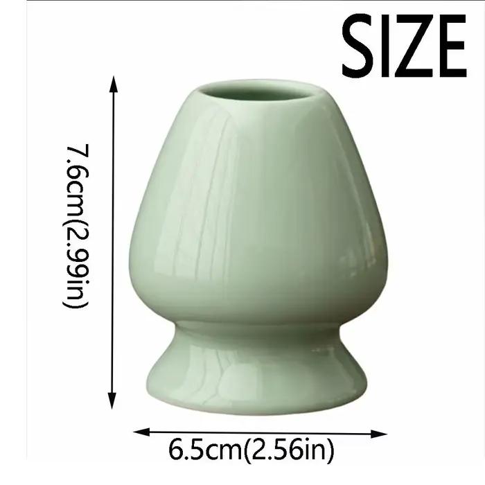 Support de fouet Matcha Vintage élégant, Surface lisse et Durable, support Chasen rétro en céramique de couleur unie, outil Matcha