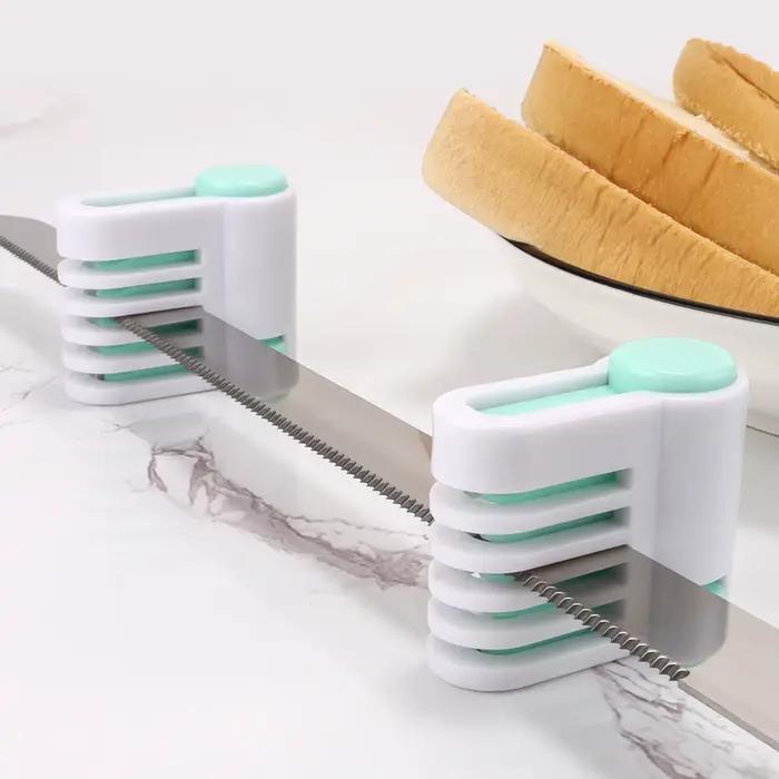 Trancheur de gâteaux réglable à 5 couches en plastique de qualité alimentaire vert clair pour pâtisserie et occasions spéciales