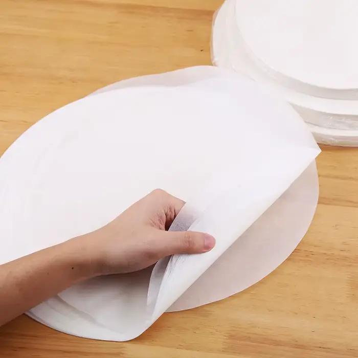 Lot de feuilles de papier parchemin rondes pour pâtisserie