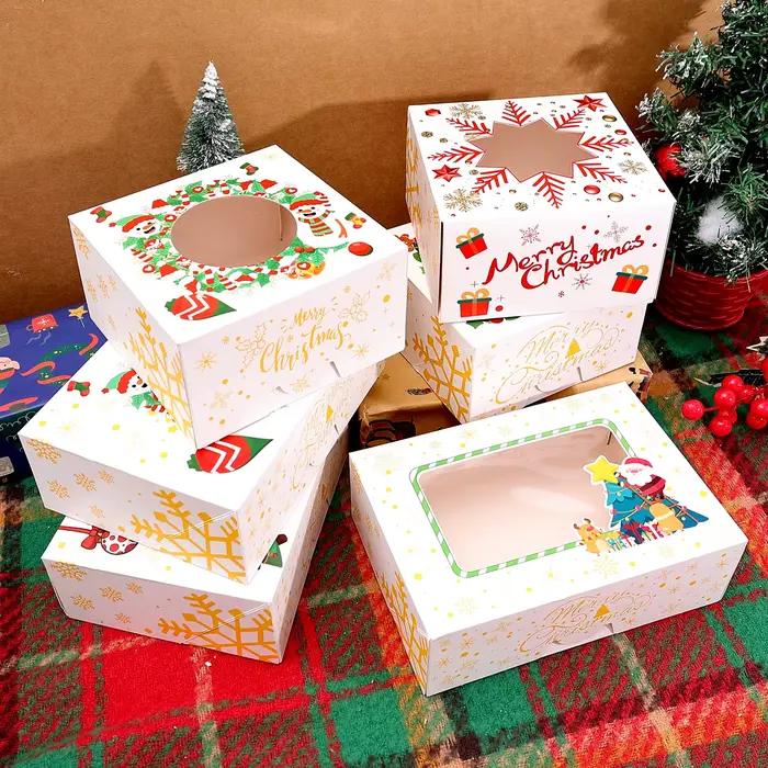 Petite boîte à pâtisserie cuite de noël