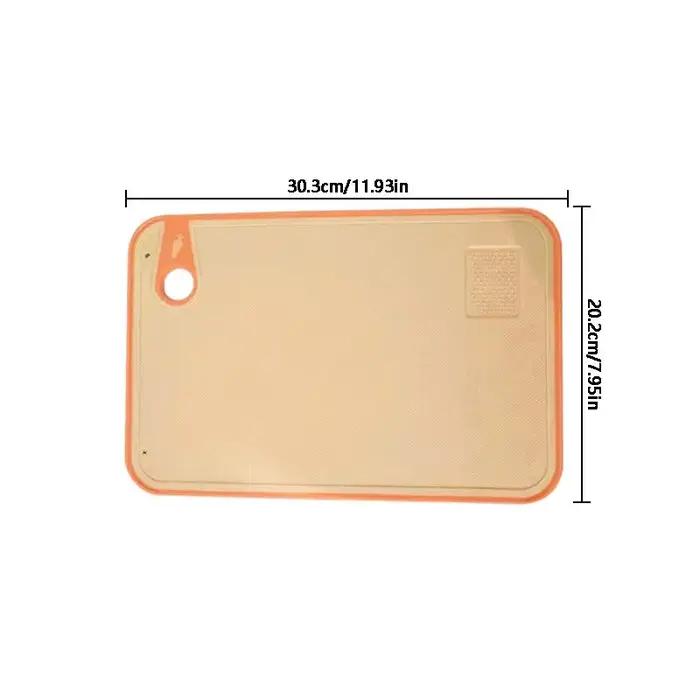 Planche à découper antibactérienne Double face, cuisine domestique, Anti-moisissure, plastique antidérapant, paille de blé, planche collante multifonctionnelle