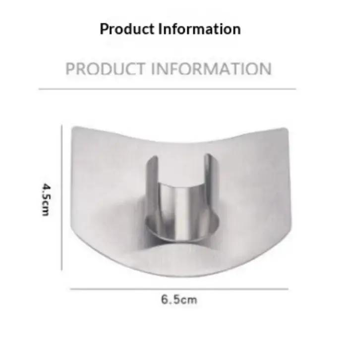 ㈅ Protège-doigts en acier inoxydable pour la cuisine – Protection sûre et durable pour couper et hacher – Gadget de cuisine indispensable
