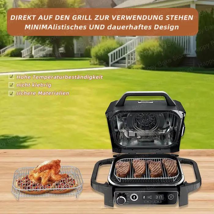 1 x gril en acier inoxydable pour Ninja Woodfire Outdoor Grill Pro XL, Pro Connect XL, OG850 OG951 Wood Fire Cadre principal électrique