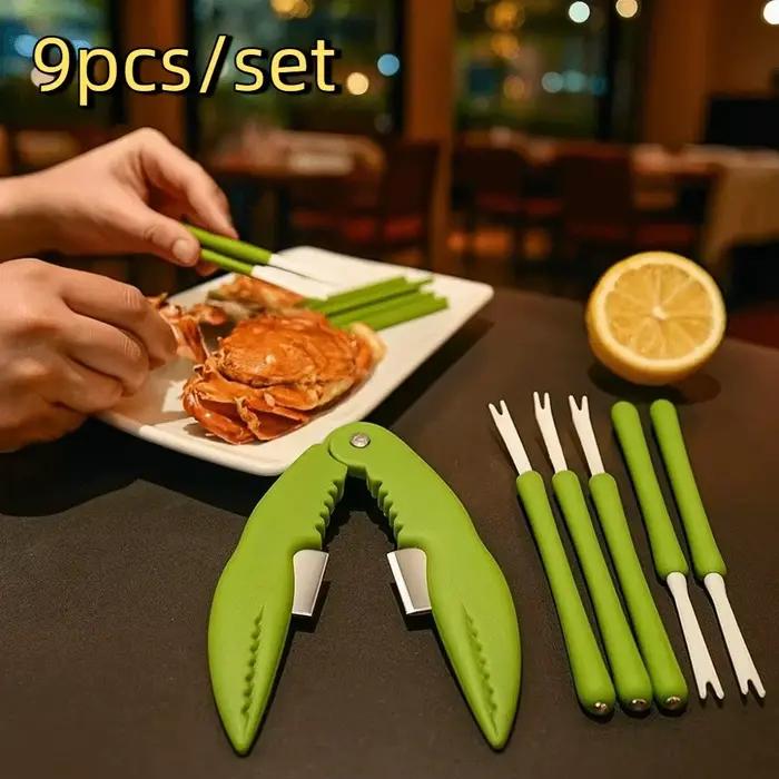 Ensemble d'outils multifonctionnels pour fruits de mer en acier inoxydable avec pince à homard et outils de dégustation pour homard et crabe occasions spéciales