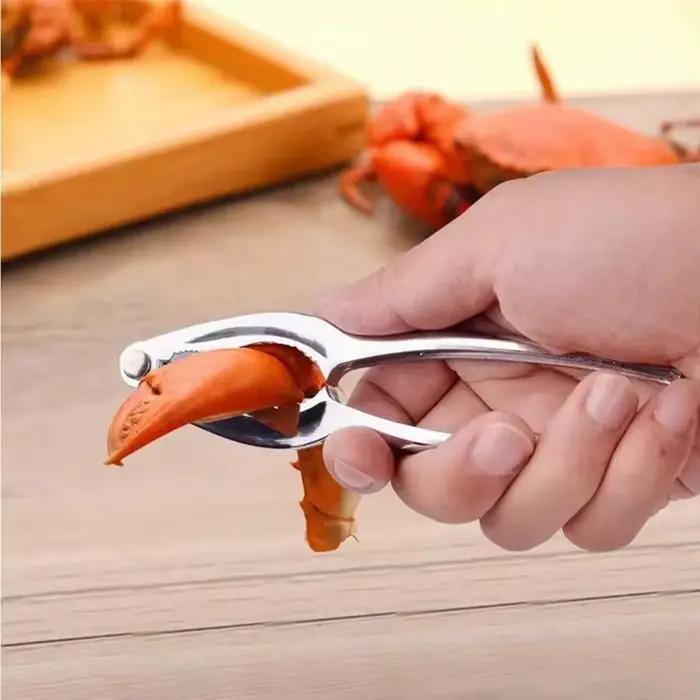 1 ensemble fourchette à crabe en acier inoxydable outils de fruits de mer fourchettes à craquelin à homard craquelin à noix coquille griffe décortiqueurs de homard Kit de craquelin de jambe de crabe
